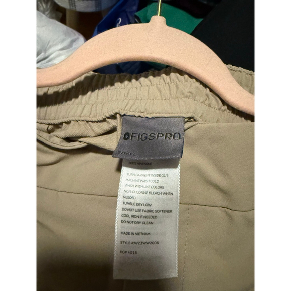Preowned, FIGS PRO skinny zip fly khaki trouser , size small - Picture 5 of 5